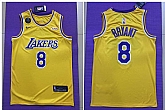 Lakers 8 kobe Bryant Yellow Commemorative Edition Nike Swingman Jersey,baseball caps,new era cap wholesale,wholesale hats